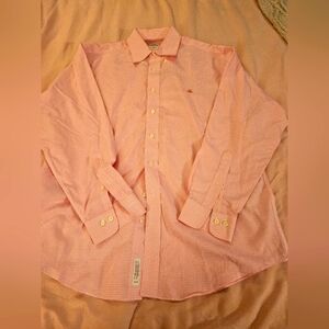 Brooks Brother Men's Pink Checkered Shirt L‎